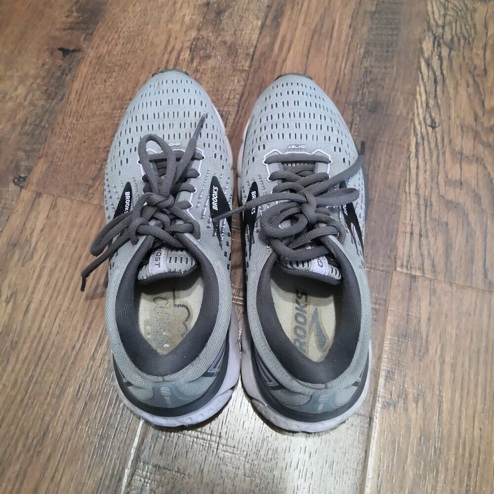 Brooks Women's Ghost 13 Neutral Running Shoe Gray/Black Size 7.5 - Picture 5 of 7